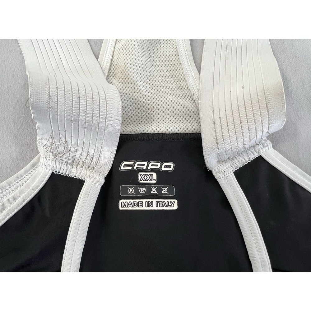 Capo Cadence Cycling Bib Shorts Men's XXL Custom Bike Padded Made In‎ Italy - Picture 3 of 11